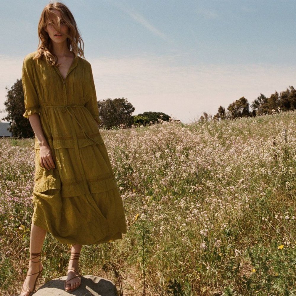 Doen Primrose Dress Pollen Size Small